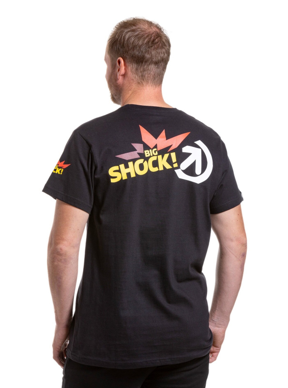Meatfly pánské tričko Big Shock Teamup Black | Černá | Velikost S