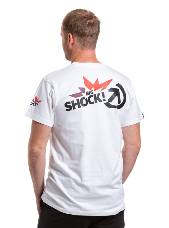 Meatfly pánské tričko Big Shock Teamup White | Bílá | Velikost L | 100% bavlna