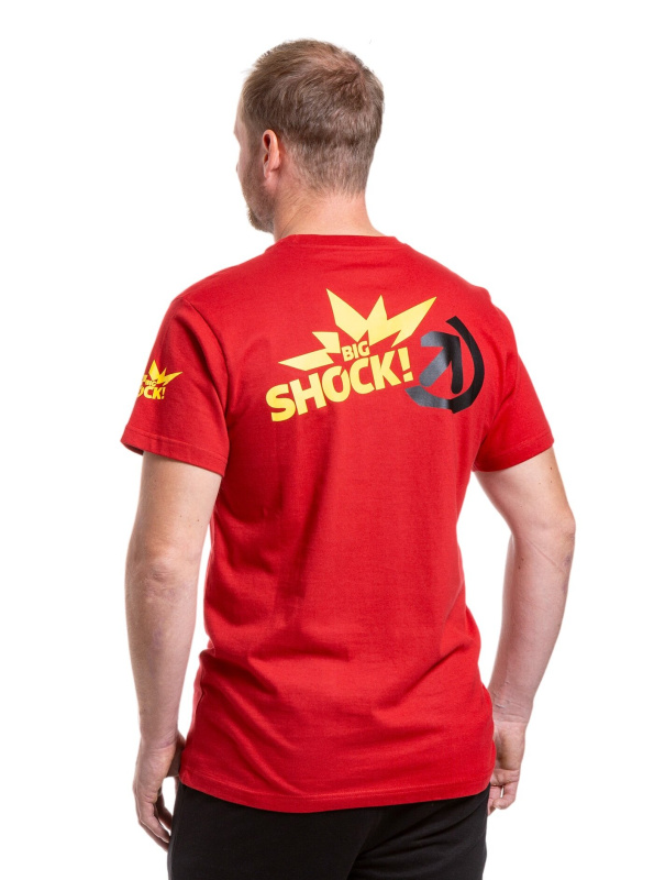 Meatfly pánské tričko Big Shock Teamup Dark Red | Červená | Velikost XXL | 100% bavlna