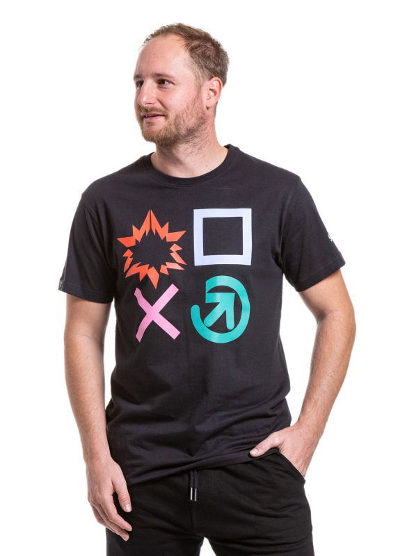 Meatfly pánské tričko Big Shock Gameon Black | Černá | Velikost XL