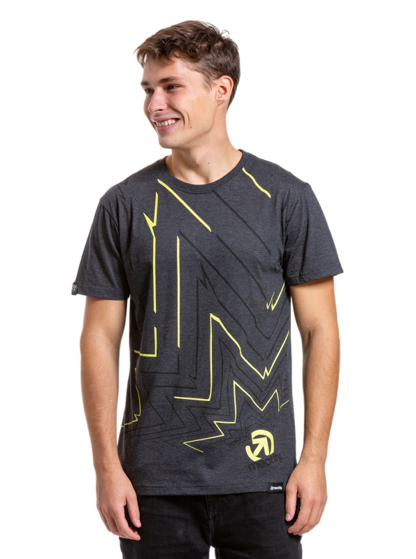 Meatfly pánské tričko Meatwave Charcoal Heather | Šedá | Velikost S | 100% bavlna