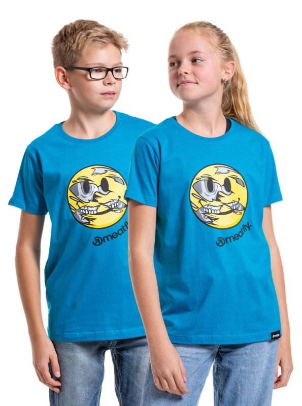 Meatfly dětské tričko Eggie Ocean Blue | Modrá | Velikost 146 | 100% bavlna