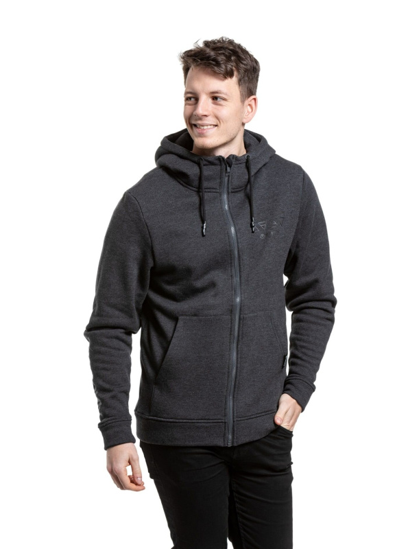 Meatfly pánská mikina Cooper Charcoal Heather | Šedá | Velikost S
