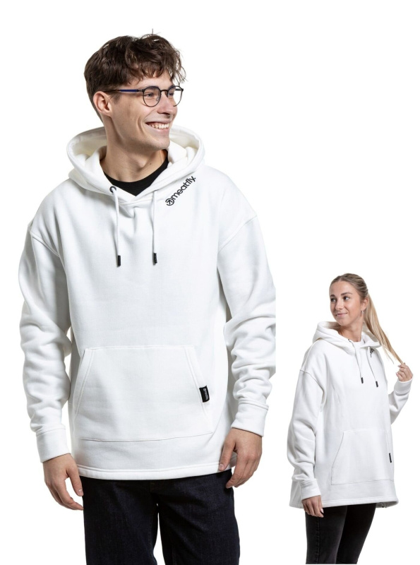 Meatfly unisex mikina Omani White | Bílá | Velikost XS