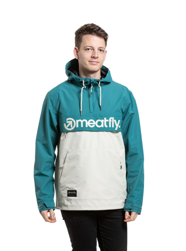Meatfly pánská street bunda Garen Snake Green/Sand | Zelená | Velikost L