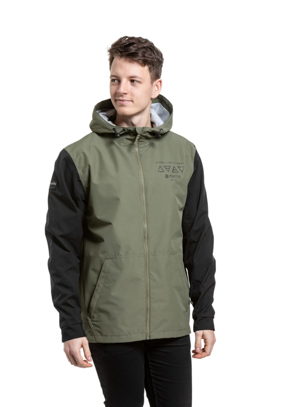 Meatfly pánská street bunda Finn Olive/Black | Zelená | Velikost XXL