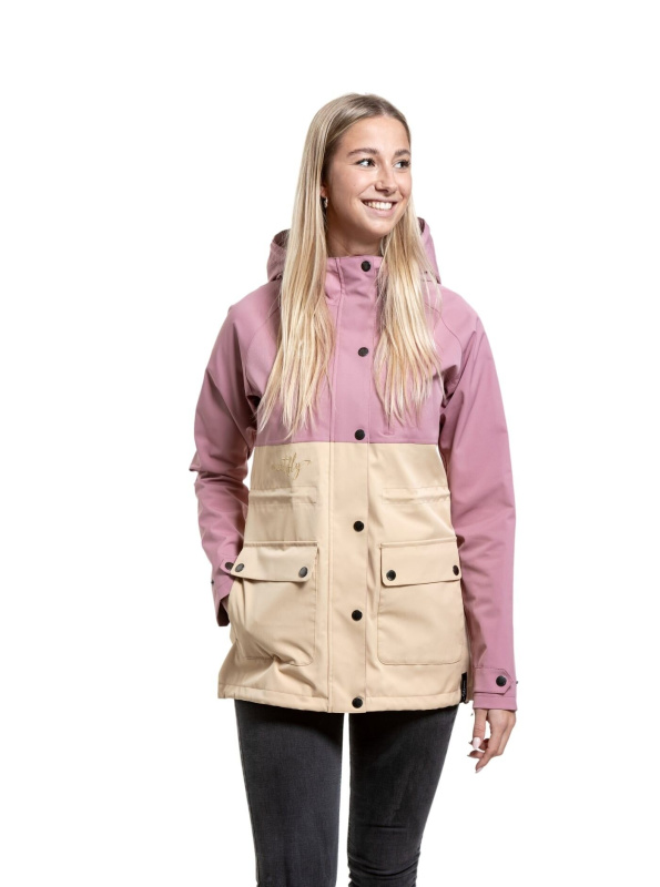 Meatfly dámská street bunda Xita Latte/Dusty Rose | Písková | Velikost M