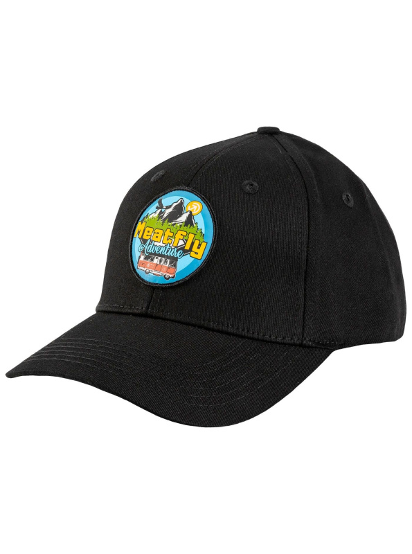 Meatfly kšiltovka Wayne Flexfit Adventure Black | Černá | Velikost One Size