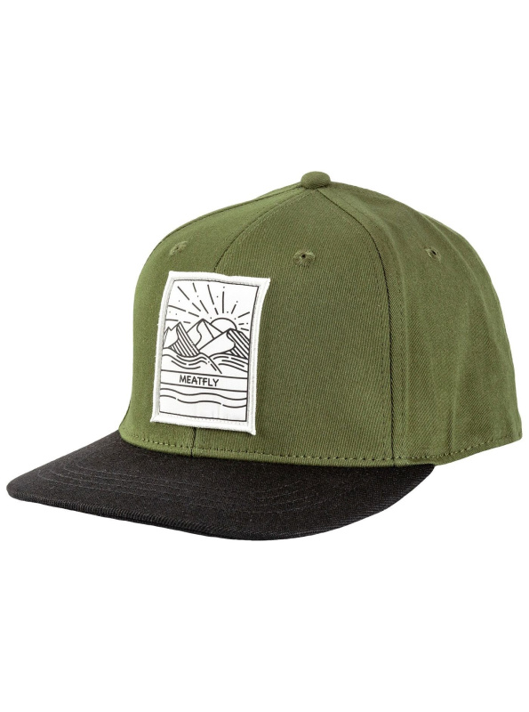 Meatfly kšiltovka Tyler Snapback Sunny Olive / Black | Černá | Velikost One Size