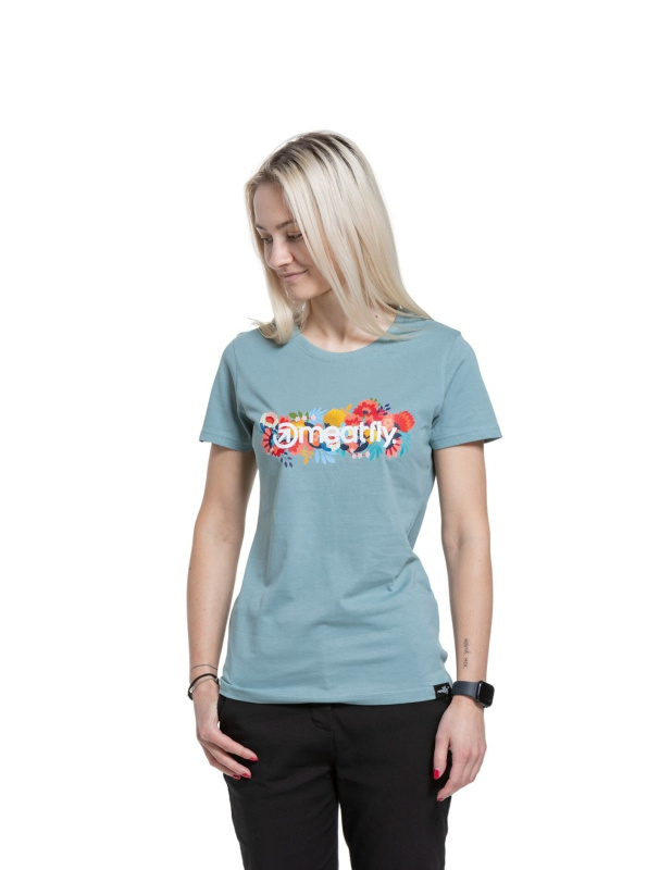 Meatfly dámské tričko Blossom Sea Green | Zelená | Velikost XS | 100% bavlna