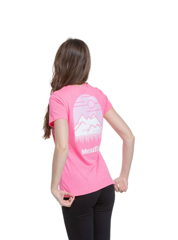 Meatfly dámské tričko Cordie Neon Pink | Růžová | Velikost L | 100% bavlna