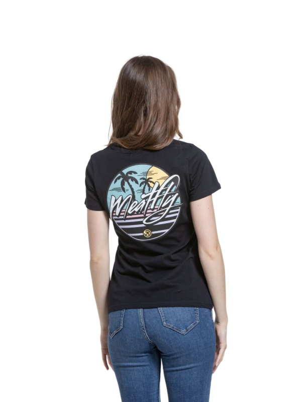 Meatfly dámské tričko Shori Black | Černá | Velikost S | 100% bavlna