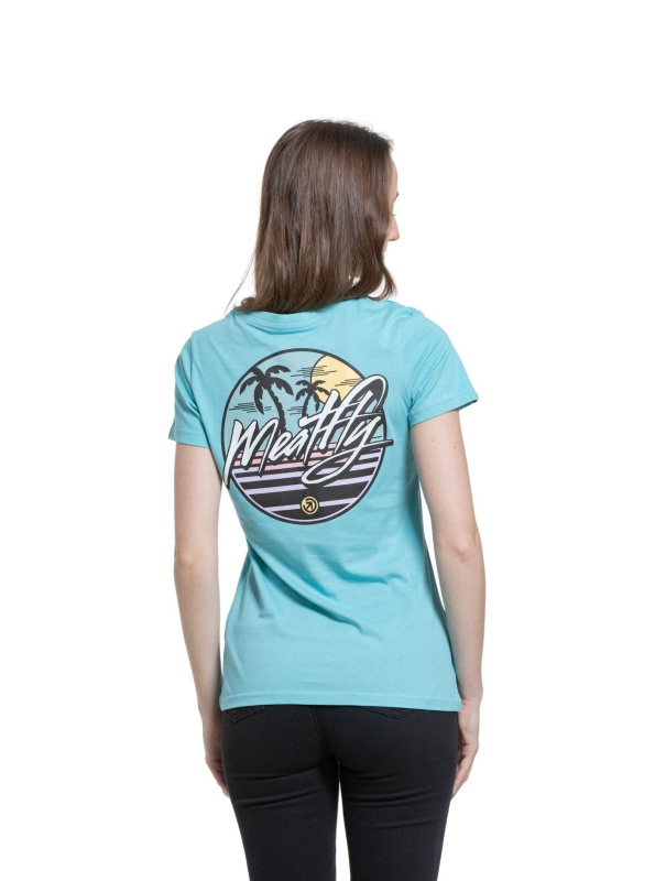 Meatfly dámské tričko Shori Mint | Modrá | Velikost M | 100% bavlna