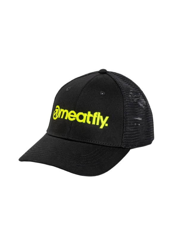 Meatfly kšiltovka MF Logo Trucker Lime / Black | Černá | Velikost One Size