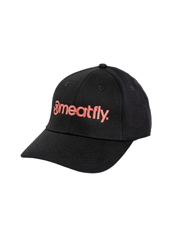 Meatfly kšiltovka Brand Flexfit Red / Black | Červená | Velikost One Size