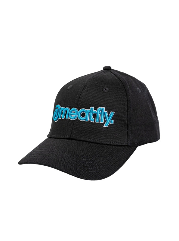Meatfly kšiltovka Brand Flexfit Blue / Black | Modrá | Velikost One Size