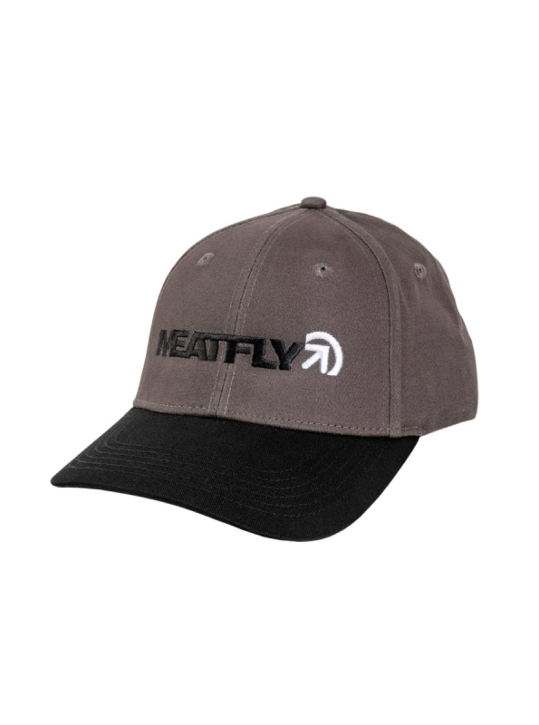 Meatfly kšiltovka Zedd Flexfit Dark Grey | Šedá | Velikost One Size