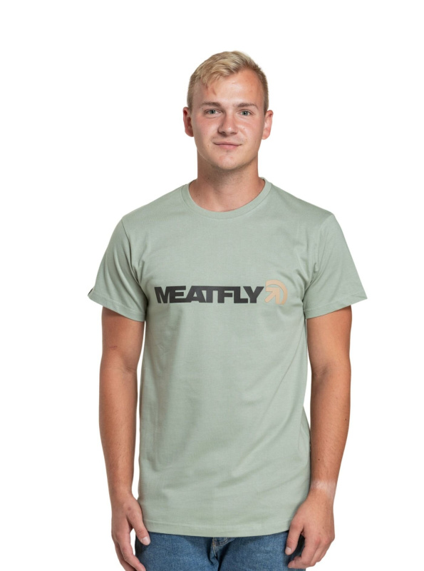 Meatfly pánské tričko Logex Mossy Green | Zelená | Velikost L | 100% bavlna