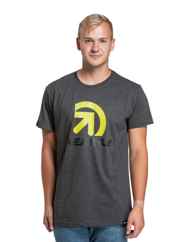 Meatfly pánské tričko Dais Charcoal Heather | Šedá | Velikost M