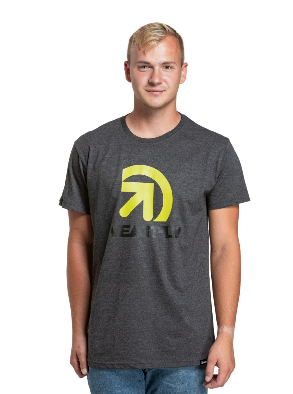 Meatfly pánské tričko Dais Charcoal Heather | Šedá | Velikost XXL