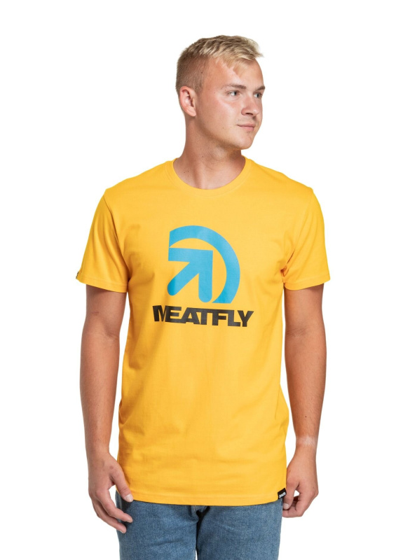 Meatfly pánské tričko Dais Deep Yellow | Žlutá | Velikost M | 100% bavlna