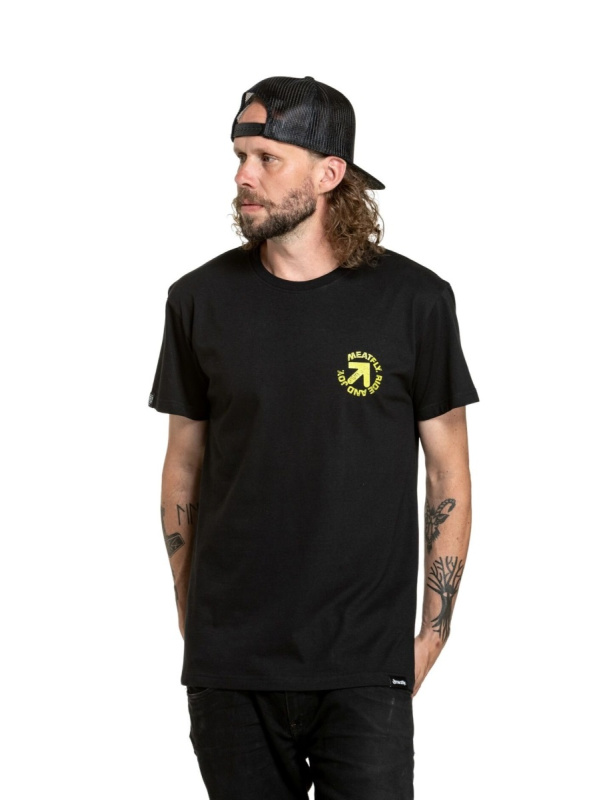 Meatfly pánské tričko Arrow Black | Černá | Velikost XXL | 100% bavlna