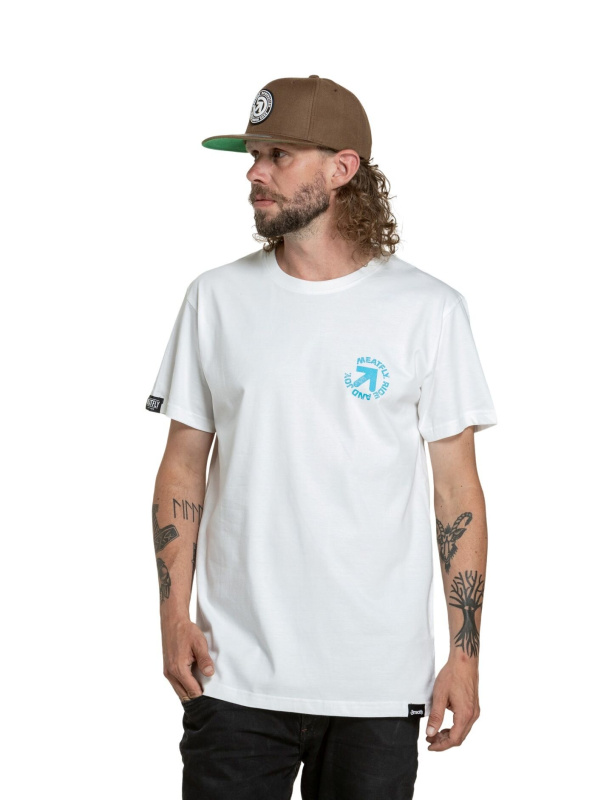 Meatfly pánské tričko Arrow White | Bílá | Velikost XXL | 100% bavlna