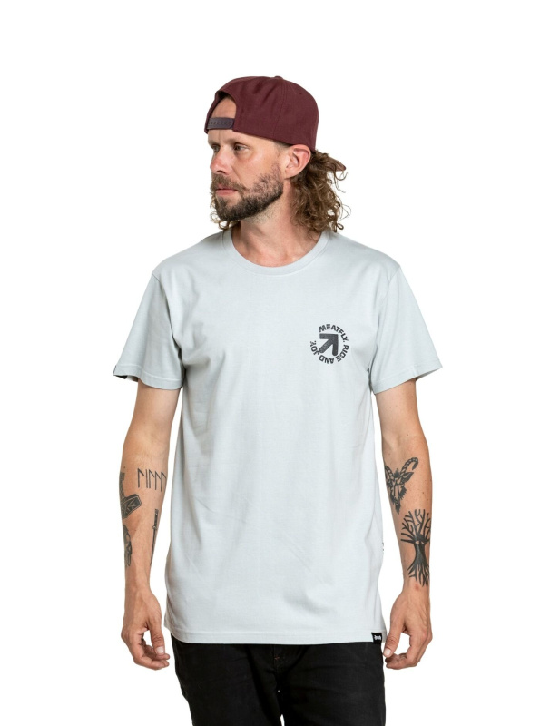 Meatfly pánské tričko Arrow Stone | Hnědá | Velikost L | 100% bavlna