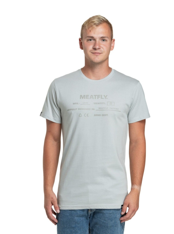 Meatfly pánské tričko Sign Stone | Hnědá | Velikost M | 100% bavlna