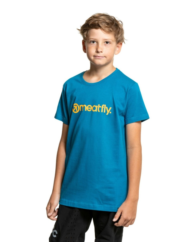 Meatfly dětské tričko Bart Funky Blue | Modrá | Velikost 158 | 100% bavlna