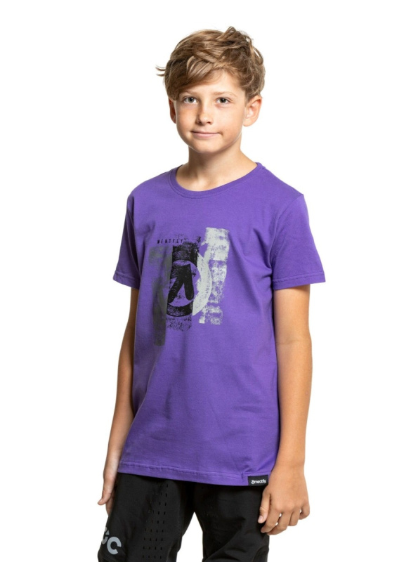 Meatfly dětské tričko Artee Violet | Fialová | Velikost 134 | 100% bavlna