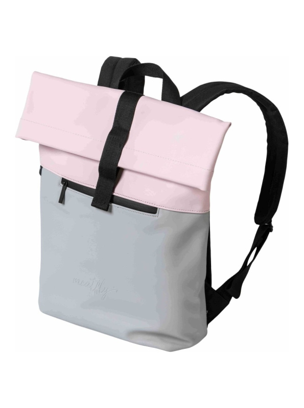 Meatfly batoh Timothy Light Grey / Pink | Šedá | Objem 12 L