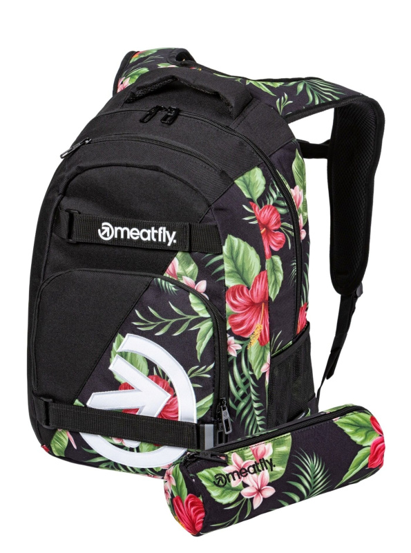 Meatfly batoh Exile Tropical Black 24 L | Černá | Objem 24 L