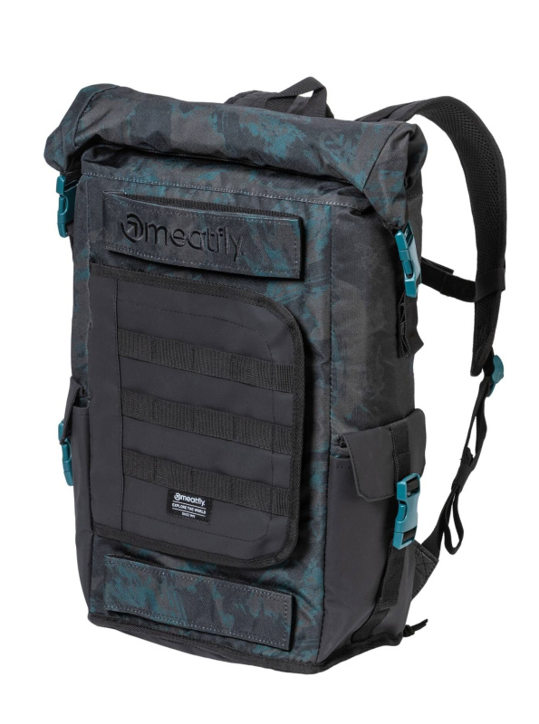 Meatfly batoh Periscope Petrol Mossy 30 L | Modrá | Objem 30 L
