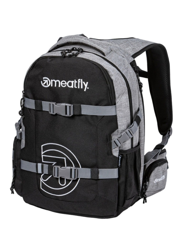Meatfly batoh Ramble Grey Heather / Black 26 L | Černá | Objem 26 L