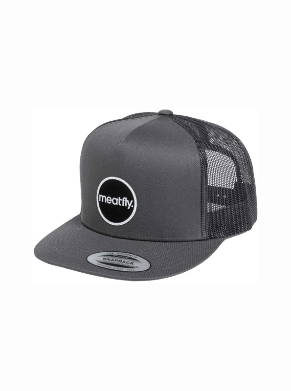 Meatfly kšiltovka Nevil Trucker Snapback Dark Grey | Šedá | Velikost One Size