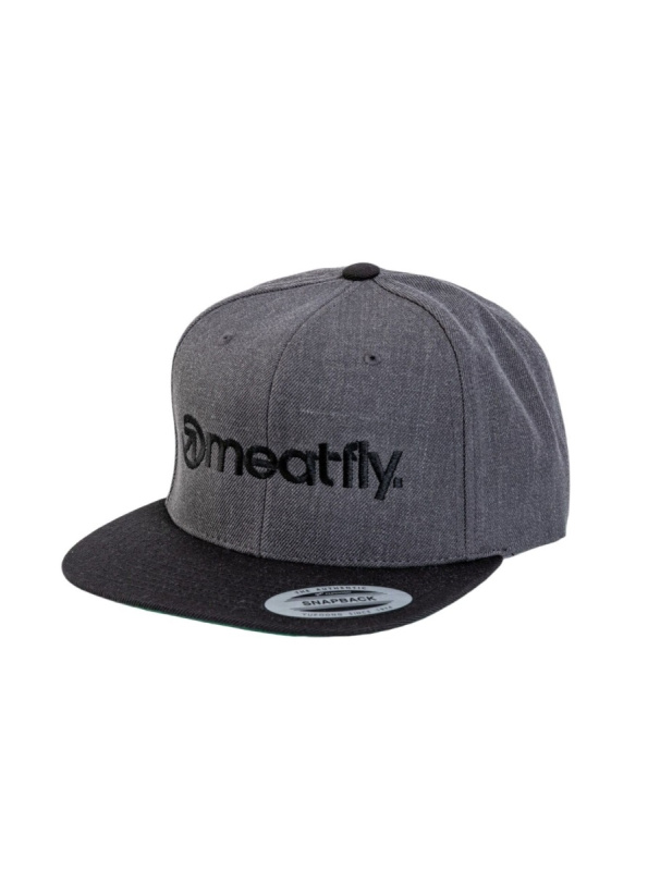 Meatfly kšiltovka Rens Snapback Dark Grey | Šedá | Velikost One Size