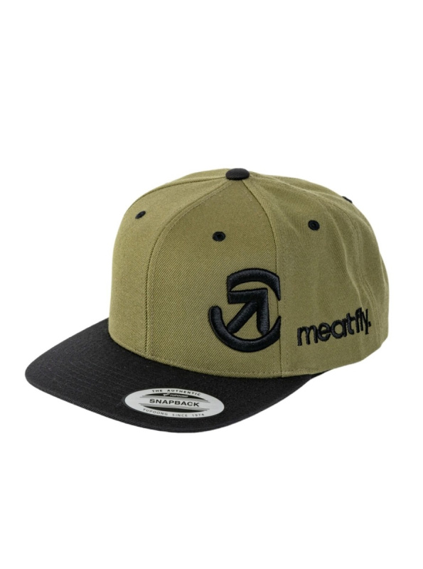 Meatfly kšiltovka Jacob Snapback Olive | Zelená | Velikost One Size