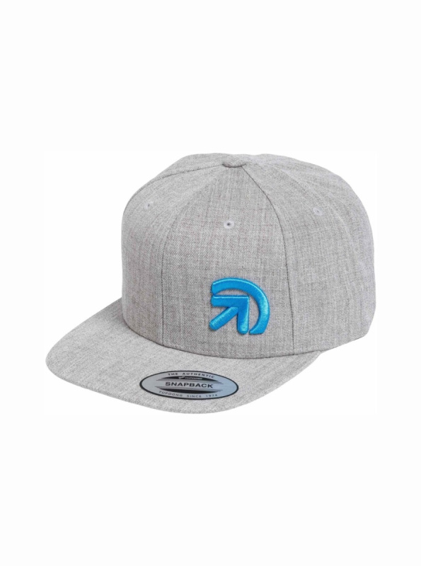 Meatfly kšiltovka Finester Snapback Grey Heather | Šedá | Velikost One Size