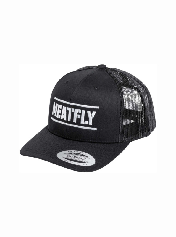 Meatfly kšiltovka Docker Trucker Black | Černá | Velikost One Size