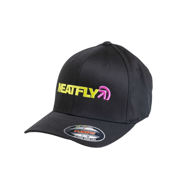 Meatfly kšiltovka Zedd Flexfit Lime / Black | Černá | Velikost L/XL