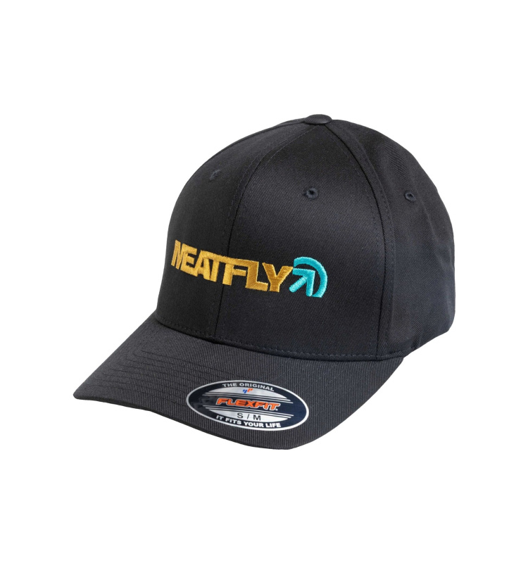 Meatfly kšiltovka Zedd Flexfit Wood / Black | Černá | Velikost S/M