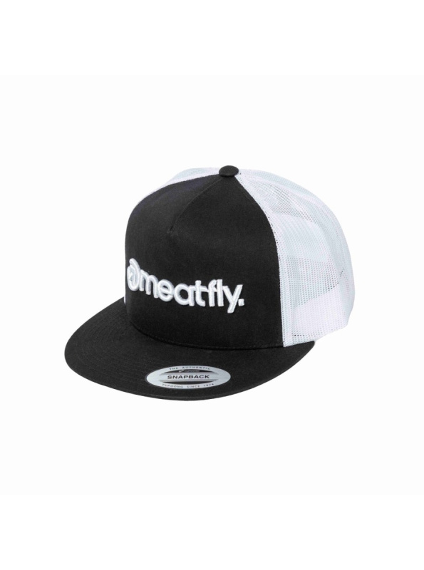 Meatfly kšiltovka Mateo Trucker Snapback Black | Černá | Velikost One Size