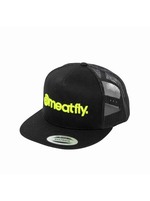 Meatfly kšiltovka Mateo Trucker Snapback Lime / Black | Černá | Velikost One Size