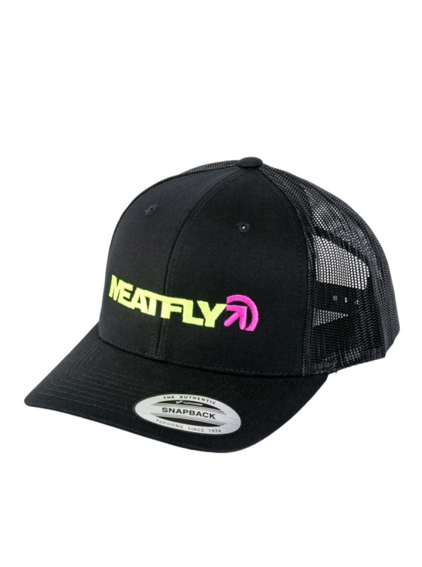 Meatfly kšiltovka Percy Trucker Snapback Lime / Black | Černá | Velikost One Size
