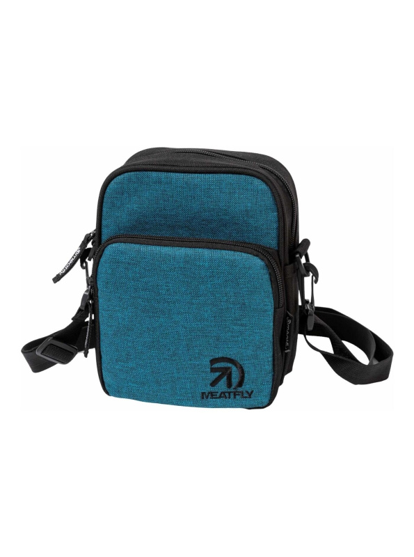Meatfly pánská kabelka Hardy Petrol Heather | Modrá | Objem 1,5 L