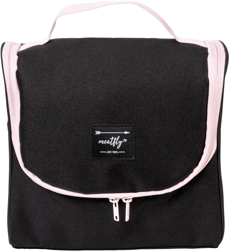 Meatfly toaletní taška Cara Black | Černá | Objem 6 L