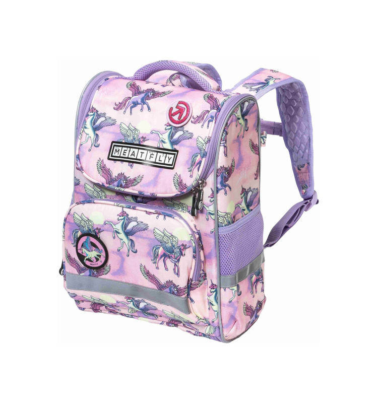 Meatfly školní aktovka Alex Purple Unicorn | Fialová | Objem 17 L