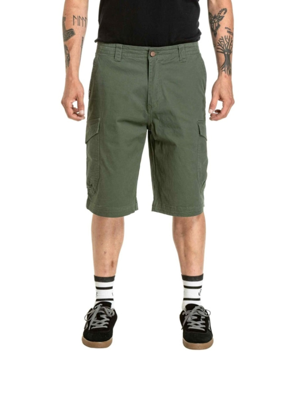 Meatfly pánské kraťasy Icon 2.0 Bronze Green | Zelená | Velikost 32
