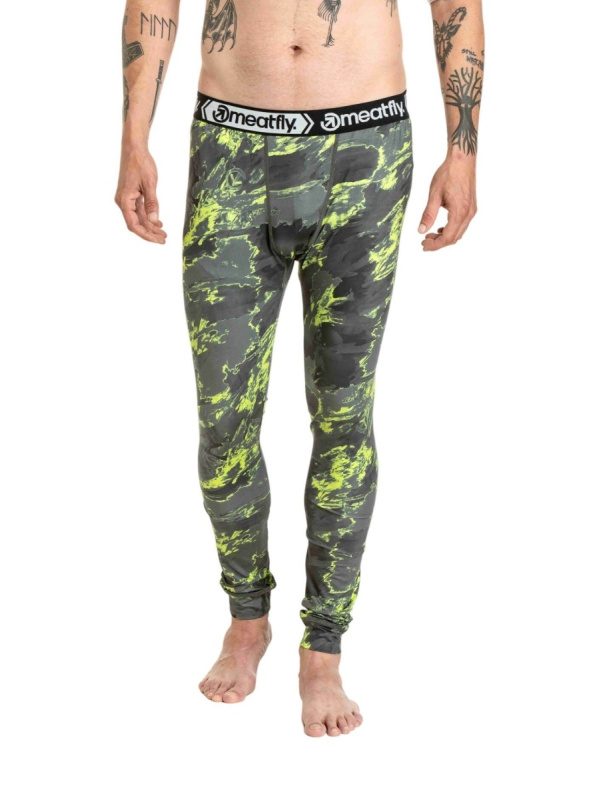 Meatfly pánské termo kalhoty Sloan Lime Mossy | Zelená | Velikost XL
